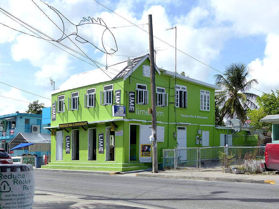Grünes Haus auf Barbados