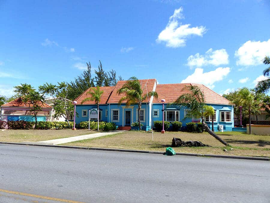 Blaues Haus auf Barbados